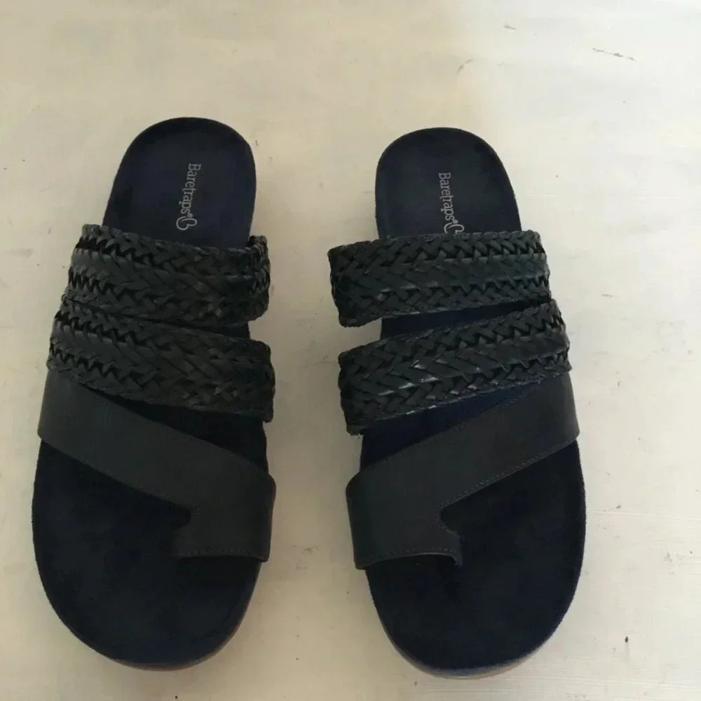 Baretraps JONELLE Women's Sandals Navy Sandals & Flip Flops Slip On SZ 9.5 M - Picture 2 of 9